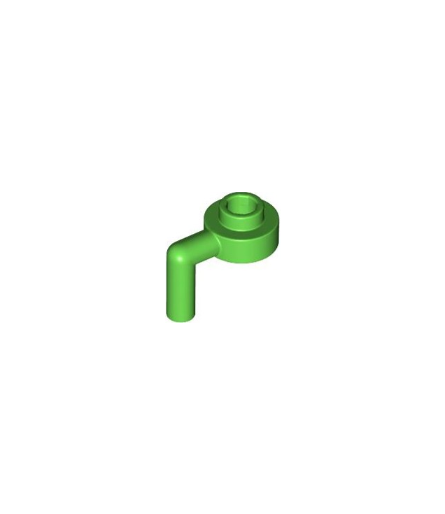 LEGO - Plaat, rond 1 x 1 met open nop en staaf naar beneden - Bright Green | N