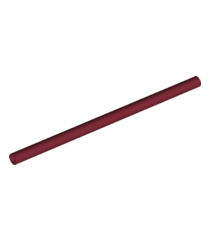 LEGO - Slang, stijf Ø3 mm 8L / 6,4 cm - Dark Red | N - Thumbnail