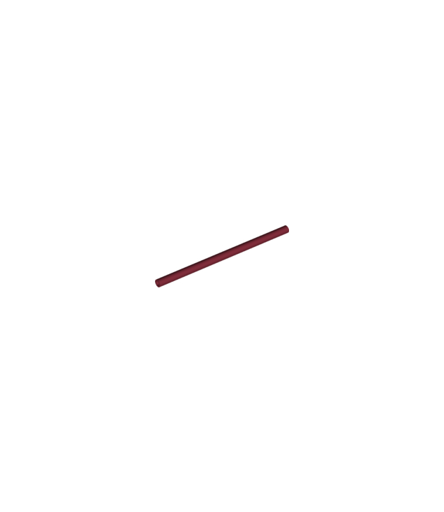 LEGO - Slang, stijf Ø3 mm 8L / 6,4 cm - Dark Red | N
