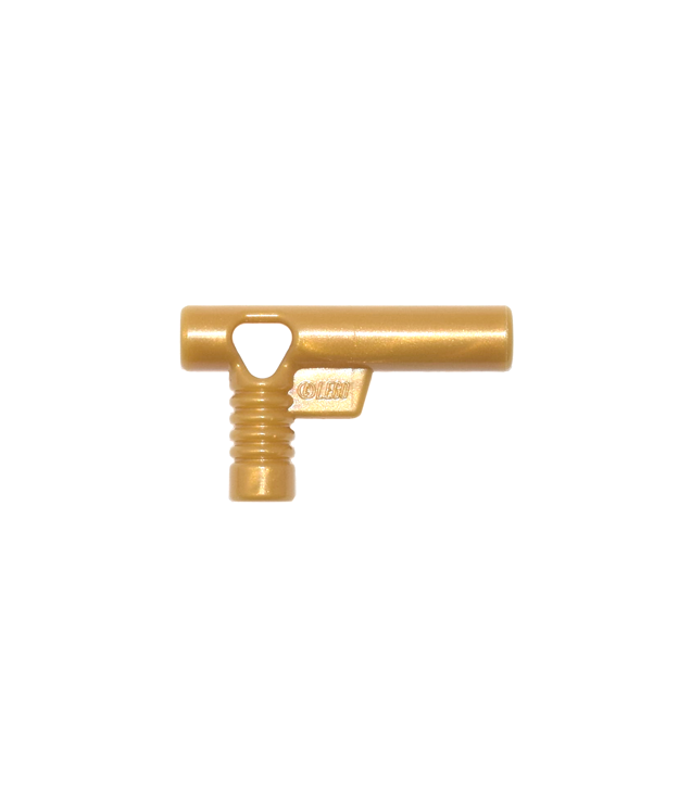 LEGO - Minifiguur-accessoire, gedetailleerde slangmondstuk - Pearl Gold | N