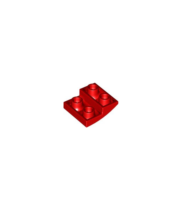 LEGO - Helling, gebogen 2 x 2 x 2/3 omgekeerd - Red | N