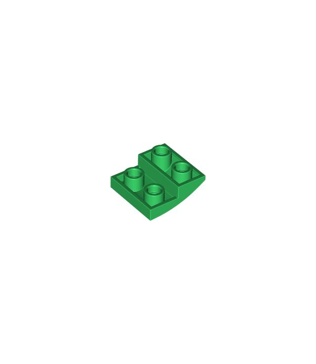 LEGO - Helling, gebogen 2 x 2 x 2/3 omgekeerd - Green | N