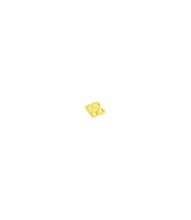 LEGO - Helling, gebogen 2 x 2 x 2/3 omgekeerd - Bright Light Yellow | N