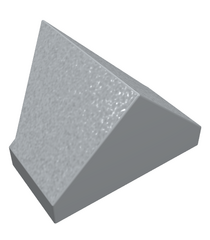 LEGO - Helling 45 graden 2 x 1 dubbel / omgekeerd met onderop een nophouder - Light Bluish Gray | N - Thumbnail