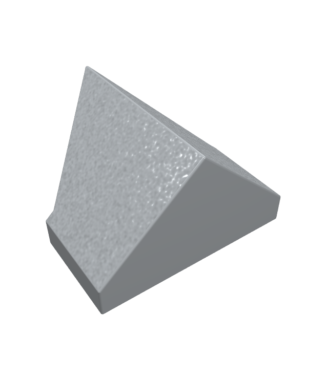 LEGO - Helling 45 graden 2 x 1 dubbel / omgekeerd met onderop een nophouder - Light Bluish Gray | N