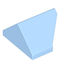 LEGO - Helling 45 graden 2 x 1 dubbel / omgekeerd met onderop een nophouder - Bright Light Blue | N - Thumbnail