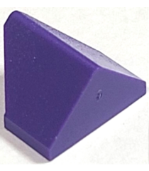 LEGO - Helling 45 graden 2 x 1 dubbel / omgekeerd met onderop een nophouder - Dark Purple | N - Thumbnail