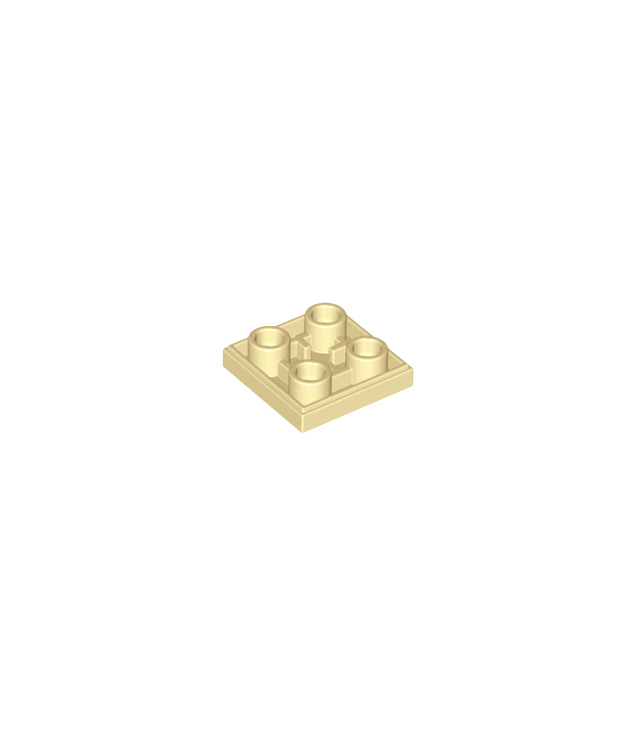 LEGO - Tegel, gemodificeerd 2 x 2 omgekeerd - Tan | N