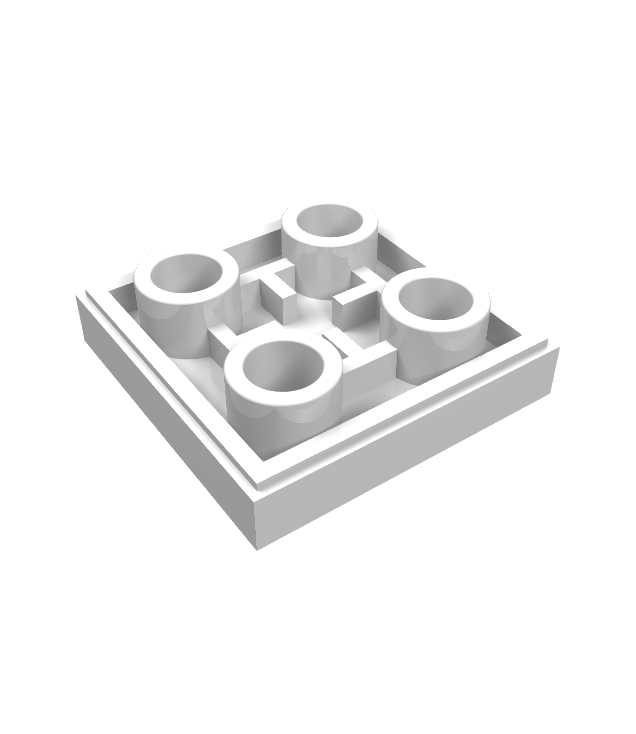 LEGO - Tegel, gemodificeerd 2 x 2 omgekeerd - White | N