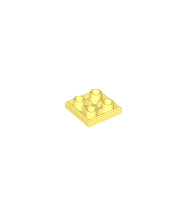 LEGO - Tegel, gemodificeerd 2 x 2 omgekeerd - Bright Light Yellow | N