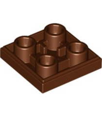 LEGO - Tegel, gemodificeerd 2 x 2 omgekeerd - Reddish Brown | N - Thumbnail
