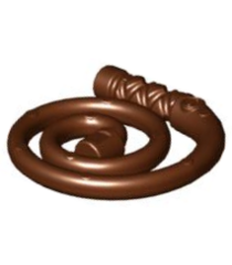 LEGO - Minifiguur-wapen, opgerolde zweep - Reddish Brown | N - Thumbnail