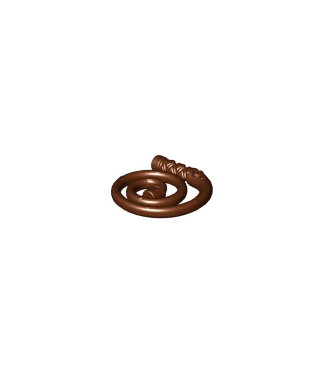 LEGO - Minifiguur-wapen, opgerolde zweep - Reddish Brown | N