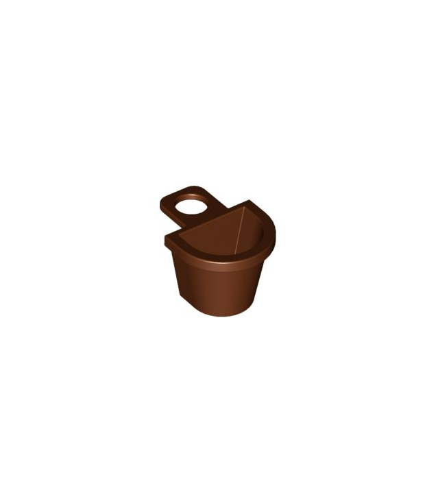 LEGO - Minifiguur-container D-mand - Reddish Brown | N