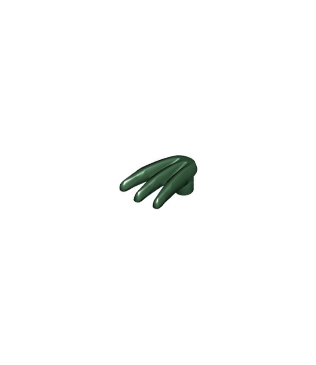 LEGO - Minifiguur-wapen, klauw met spreidbladen - Dark Green | N