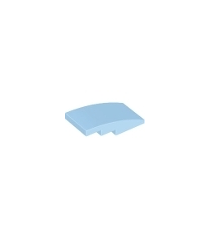 LEGO - Helling, gebogen 4 x 2 - Bright Light Blue | N - Thumbnail