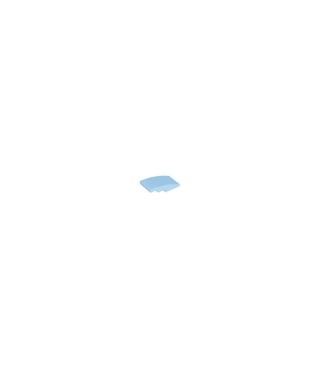 LEGO - Helling, gebogen 4 x 2 - Bright Light Blue | N
