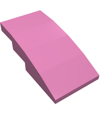 LEGO - Helling, gebogen 4 x 2 - Dark Pink | N - Thumbnail