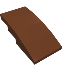 LEGO - Helling, gebogen 4 x 2 - Reddish Brown | N - Thumbnail