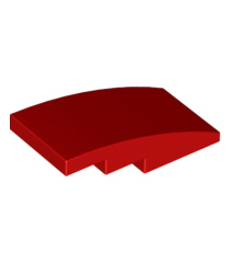 LEGO - Helling, gebogen 4 x 2 - Red | N - Thumbnail