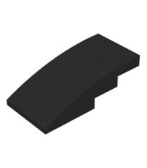 LEGO - Helling, gebogen 4 x 2 - Black | N - Thumbnail