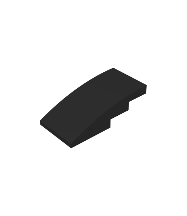 LEGO - Helling, gebogen 4 x 2 - Black | N