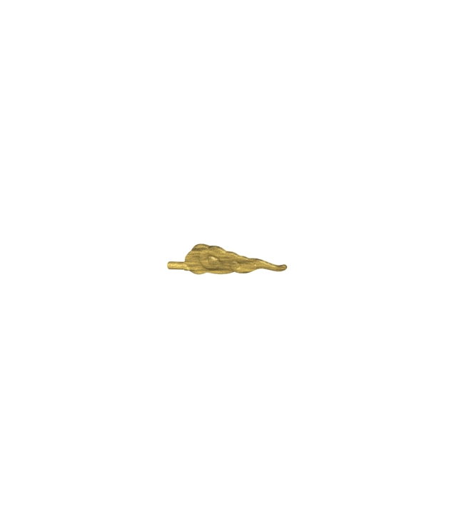 LEGO - Golfvorm recht met krullen en staafuiteinde (wolk / windvlaag) - Pearl Gold | N