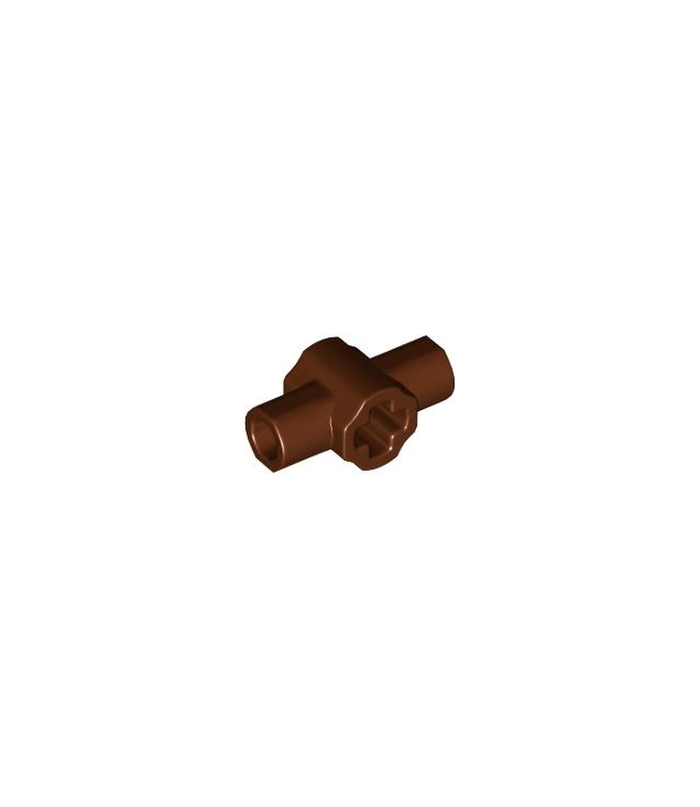 LEGO - Technic-asconnector met twee haakse staafhouders (lightsaber-greep) - Reddish Brown | N