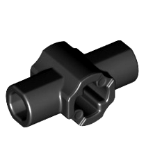 LEGO - Technic-asconnector met twee haakse staafhouders (lightsaber-greep) - Black | N - Thumbnail