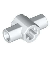 LEGO - Technic-asconnector met twee haakse staafhouders (lightsaber-greep) - White | N - Thumbnail