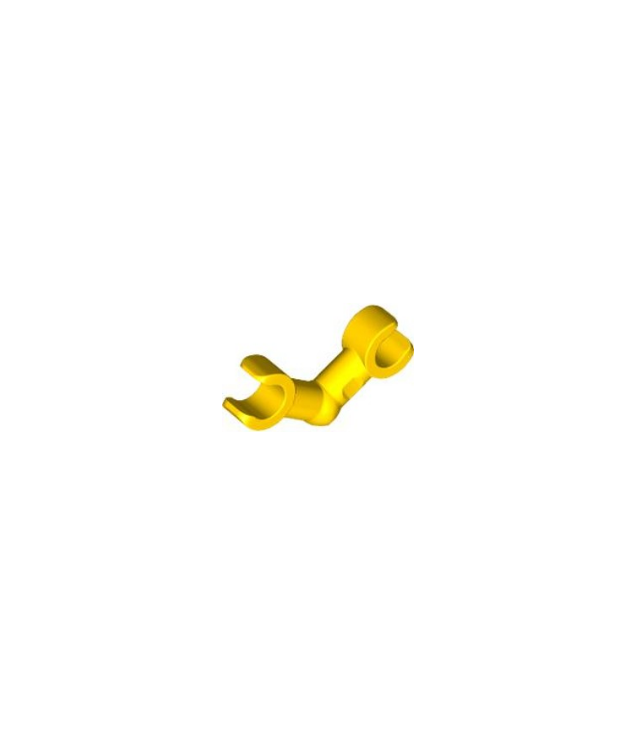 LEGO - Skeletarm, gebogen met klemmen (horizontale greep) - Yellow | N