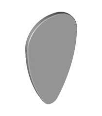 LEGO - Minifiguur-schild, ovaal - Light Bluish Gray | N - Thumbnail