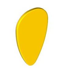 LEGO - Minifiguur-schild, ovaal - Yellow | N - Thumbnail