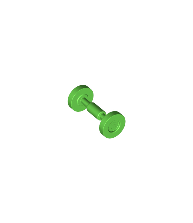 LEGO - Wiel skateboard / karretje - Bright Green | N