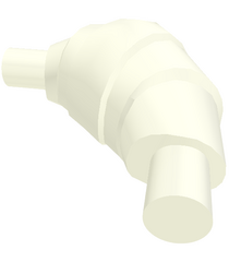 LEGO - Croissant met vlakke uiteinden - White | N - Thumbnail