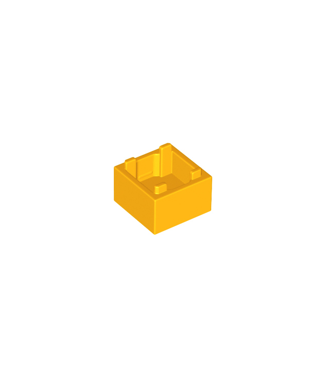 LEGO - Container, doos 2 x 2 x 1 – bovenopening met vlakke binnenkant - Bright Light Orange | N