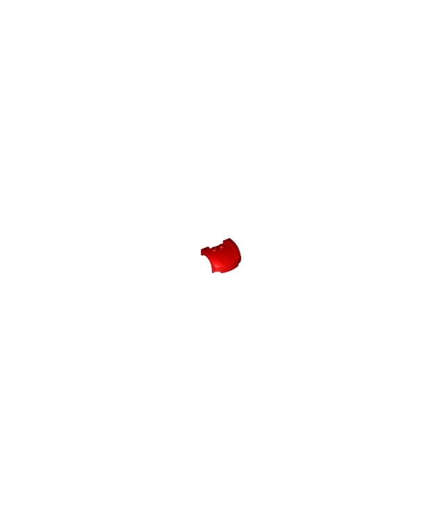 LEGO - Voertuig, spatbord 3 x 4 x 1 2/3 gebogen voorkant - Red | N