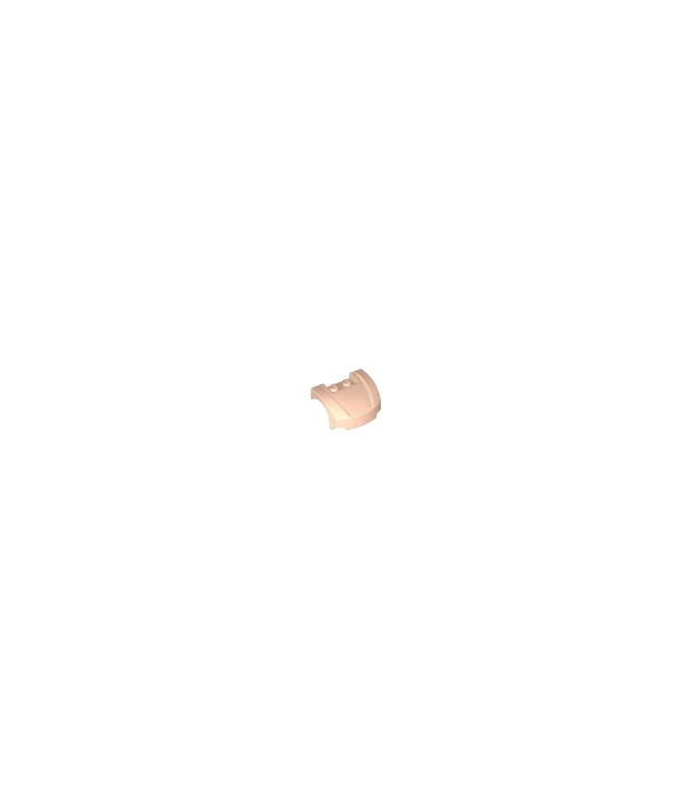 LEGO - Voertuig, spatbord 3 x 4 x 1 2/3 gebogen voorkant - Light Nougat | N