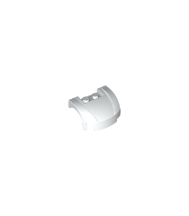 LEGO - Voertuig, spatbord 3 x 4 x 1 2/3 gebogen voorkant - White | N - Thumbnail