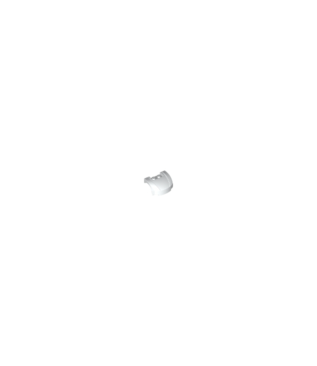 LEGO - Voertuig, spatbord 3 x 4 x 1 2/3 gebogen voorkant - White | N