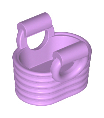 LEGO - Minifiguur-accessoire, mand – flexibel rubber - Medium Lavender | N - Thumbnail