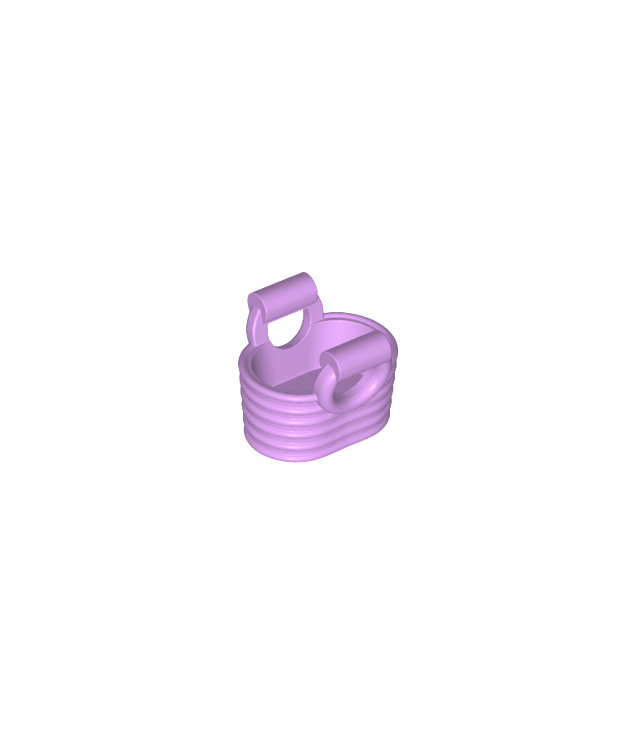LEGO - Minifiguur-accessoire, mand – flexibel rubber - Medium Lavender | N