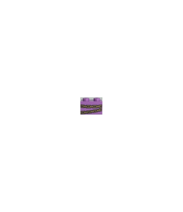 LEGO - Steen 1 x 2 met gouden kettingen (BrickHeadz Belle Bottom-lichaam) - Medium Lavender | N
