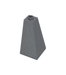 LEGO - Helling 75 graden2 x 2 x 3 dubbel bolvormig - Dark Bluish Gray | N - Thumbnail