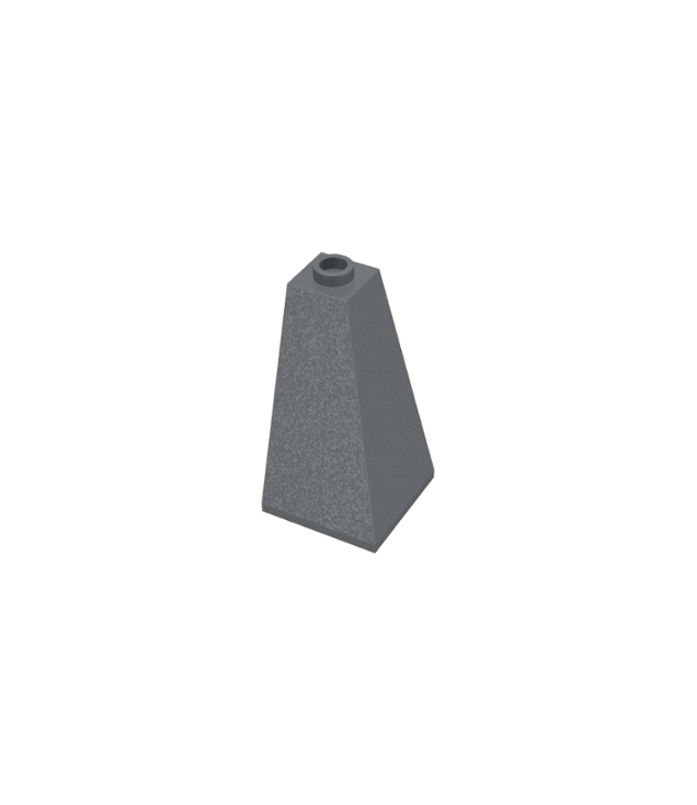 LEGO - Helling 75 graden2 x 2 x 3 dubbel bolvormig - Dark Bluish Gray | N