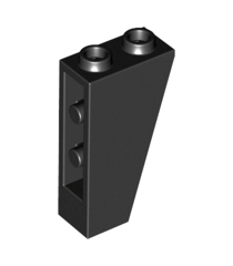 LEGO - Helling, omgekeerd 75 graden2 x 1 x 3 - Black | N - Thumbnail