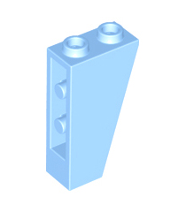 LEGO - Helling, omgekeerd 75 graden2 x 1 x 3 - Bright Light Blue | N - Thumbnail