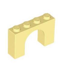 LEGO - Boog 1 x 4 x 2 - Bright Light Yellow | N - Thumbnail