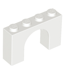 LEGO - Boog 1 x 4 x 2 - White | N - Thumbnail