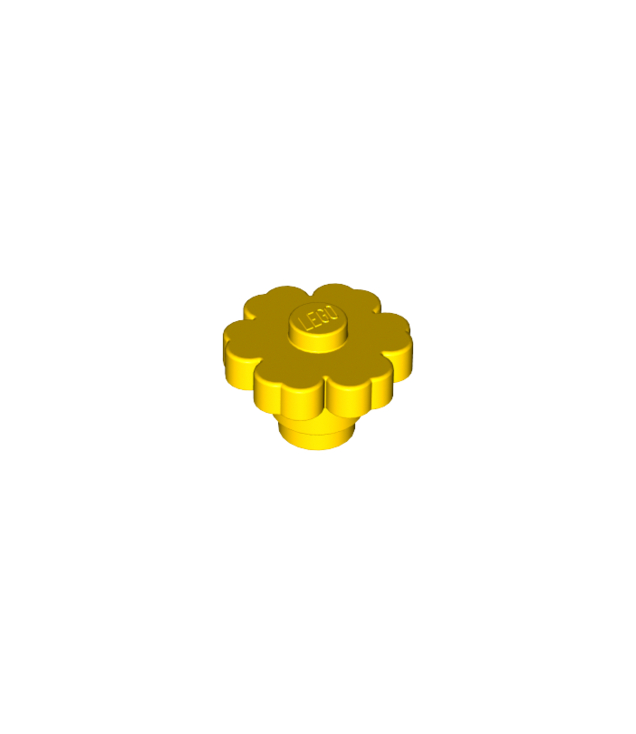 LEGO - Plant bloem 2 x 2 afgerond – vaste nop - Yellow | N